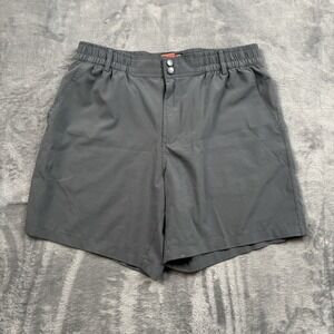 Burlebo Everyday Shorts Mens Size Large Stretch Chino Performance Gray Outdoor